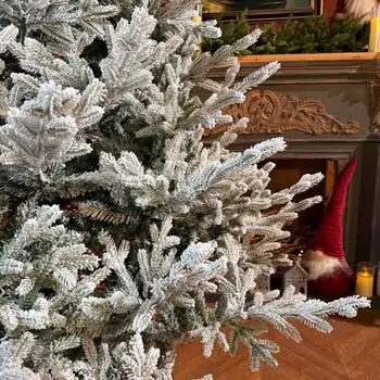 Snow-Covered Christmas Tree PE+PVC 240 CM - დათოვლილი ნაძვის ხე შერეული სილიკონის წიწვებით, 10 image