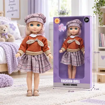Fashion Doll With Dress - სათამაშო თოჯინა