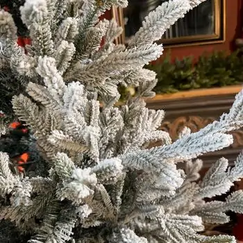 Snow-Covered Christmas Tree PE+PVC 240 CM - დათოვლილი ნაძვის ხე შერეული სილიკონის წიწვებით, 12 image