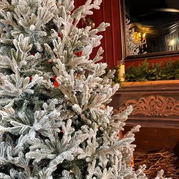 Snow-Covered Christmas Tree PE+PVC 240 CM - დათოვლილი ნაძვის ხე შერეული სილიკონის წიწვებით, 5 image