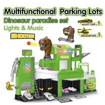 Dinosaur Paradise Track Set - სათამაშო დინოზავრის ტრასა, 6 image