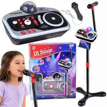 DJ Stage Pop Music Flashing Lights - სათამაშო მიკროფონი დიჯეის მოწყობილობით, 2 image