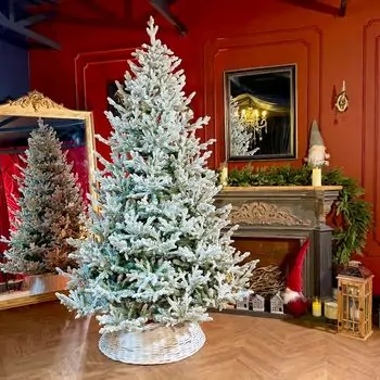 Snow-Covered Christmas Tree PE+PVC 240 CM - დათოვლილი ნაძვის ხე შერეული სილიკონის წიწვებით