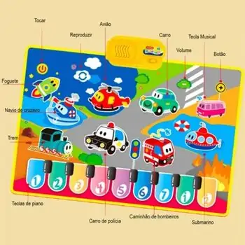 Baby Piano Mat Yellow -  სათამაშო განსავითარებელი ხალიჩა, 6 image