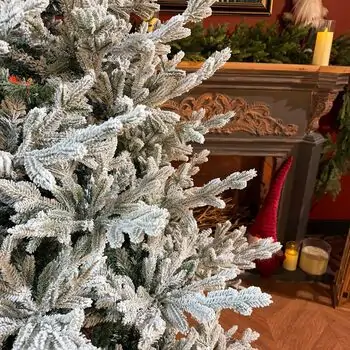 Snow-Covered Christmas Tree PE+PVC 240 CM - დათოვლილი ნაძვის ხე შერეული სილიკონის წიწვებით, 4 image