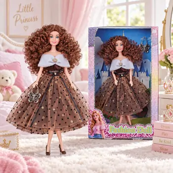 Doll With Curly Hair - სათამაშო თოჯინა