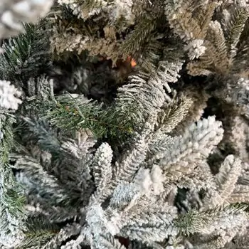 Snow-Covered Christmas Tree PE+PVC 240 CM - დათოვლილი ნაძვის ხე შერეული სილიკონის წიწვებით, 13 image