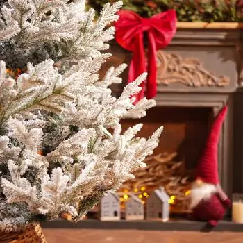 Snow-Covered Christmas Tree PE+PVC 240 CM - დათოვლილი ნაძვის ხე შერეული სილიკონის წიწვებით, 7 image