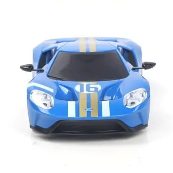 Remote Control Blue Licensed Car 2022 Ford GT Heritage - სათამაშო დისტანციურად მართვადი ფორდის მანქანა, 5 image