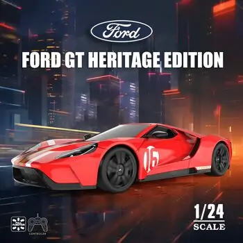 Remote Control Licensed Car 2022 Ford GT Heritage - სათამაშო დისტანციურად მართვადი ფორდის მანქანა, 2 image
