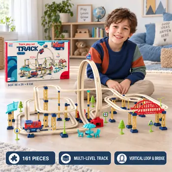 Train Track Set With One Loop - სათამაშო რკინიგზა