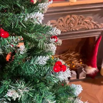 Christmas Tree With Berries საახალწლო ნაძვის ხე დათოვლილი ბოლოებით და კენკრით 180 სმ (OT2074), 9 image
