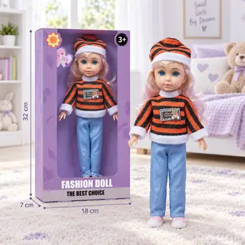 Beautiful Doll With Blonde Hair - სათამაშო თოჯინა