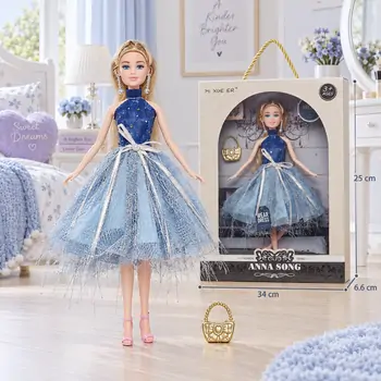 Blonde Anna Doll With Beautiful Dress - სათამაშო თოჯინა