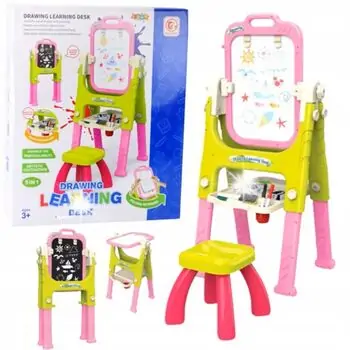 Double Sided Drawing Pink Board  - საბავშვო ორმხრივი სახატავი დაფა, 3 image