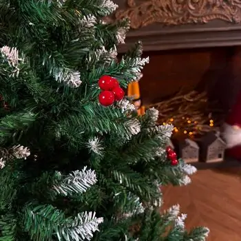 Christmas Tree With Berries საახალწლო ნაძვის ხე დათოვლილი ბოლოებით და კენკრით 180 სმ (OT2074), 5 image