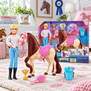 Fashion Doll With Horse And Accessories - სათამაშო თოჯინა ცხენით და აქსესუარებით