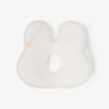 KikkaBoo Memory foam ergonomic pillow Bunny Airknit White ერგონომიული ბალიში ახალშობილისთვის