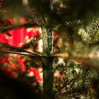 Scandinavian Christmas Tree PE 210 CM  With Blue Tips  საახალწლო ნაძვის ხე 100% სილიკონი, 9 image