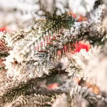 Global Snow-Covered PVC+PE 180 CM Christmas Tree დათოვლილი ნაძვის ხე შერეული სილიკონის წიწვებით, 9 image