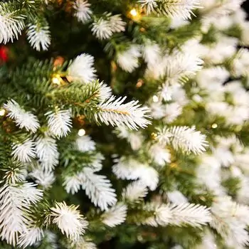 Christmas Tree With Lights 180 CM PE+PVC საახალწლო ნაძვის ხე, შერეული სილიკონის წიწვებით და განათებით, 8 image