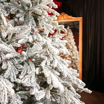 Viennese Snow-Covered Christmas Tree PE 250 CM  დათოვლილი ნაძვის ხე 100% სილიკონი, 12 image
