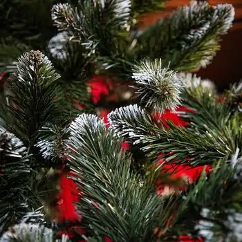 Lidiya Green Christmas Tree With White Tips PVC 250CM - ნაძვის ხე თეთრი ბოლოებით, 9 image