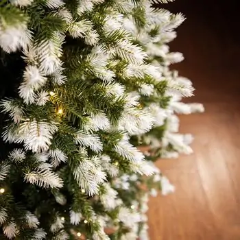 Christmas Tree With Lights 180 CM PE+PVC საახალწლო ნაძვის ხე, შერეული სილიკონის წიწვებით და განათებით, 5 image