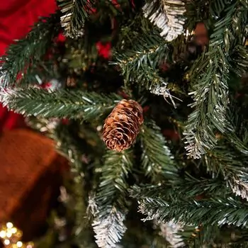 Christmas Tree With Pine Cones საახალწლო ნაძვის ხე გირჩებით 210  სმ, 7 image