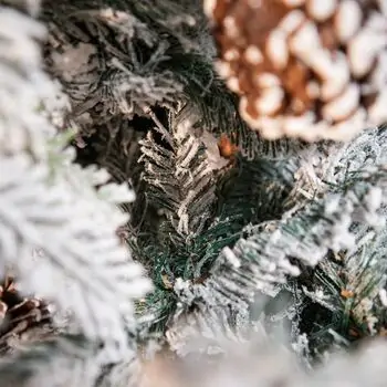 Winter Wonder Snow-Covered Christmas Tree 240 CM With Pine Cones საახალწლო ნაძვის ხე დათოვლილი ტოტებით და გირჩით 240  სმ (OT2084), 14 image