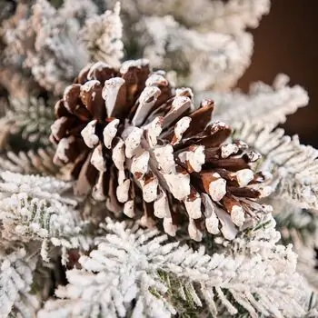 Winter Wonder Snow-Covered Christmas Tree 240 CM With Pine Cones საახალწლო ნაძვის ხე დათოვლილი ტოტებით და გირჩით 240  სმ (OT2084), 9 image