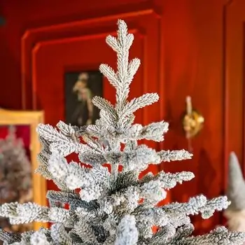 Snow-Covered Christmas Tree PE+PVC 210 CM - დათოვლილი ნაძვის ხე შერეული სილიკონის წიწვებით, 4 image
