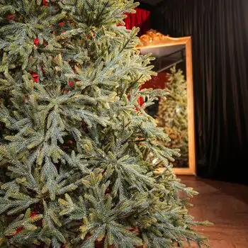 Christmas Tree საახალწლო ნაძვის ხე სილიკონის წიწვებით 240 CM (OT2329), 10 image