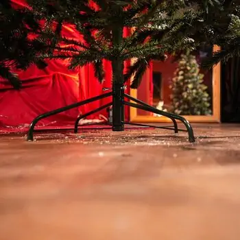 Diamant Green Christmas Tree With Mixed Silicone Needle And Red Viburnum Berries PE+ PVC 200CM - ნაძვის ხე შერეული სილიკონის წიწვებით და კენკრით, 17 image