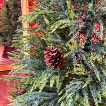 Christmas Tree PE With Pine Cones 180 CM - ნაძვის ხე 100% სილიკონი, გირჩით, 5 image