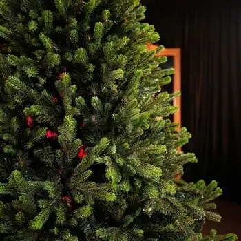 Carpathian Christmas Tree 210CM PVC + PE  Light Green Tips  ნაძვის ხე შერეული სილიკონის წიწვებით, 11 image