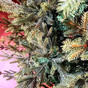 Christmas Tree PE+PVC 240 CM Green - ნაძვის ხე შერეული სილიკონის წიწვებით, 7 image