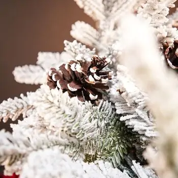 Winter Wonder Snow-Covered Christmas Tree 240 CM With Pine Cones საახალწლო ნაძვის ხე დათოვლილი ტოტებით და გირჩით 240  სმ (OT2084), 11 image