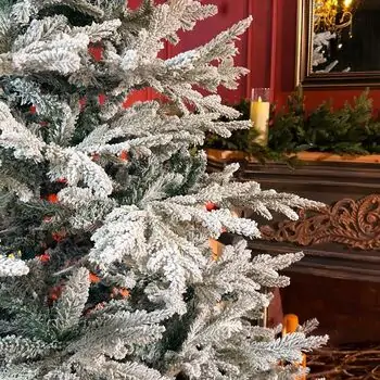 Snow-Covered Christmas Tree PE+PVC 240 CM - დათოვლილი ნაძვის ხე შერეული სილიკონის წიწვებით, 7 image
