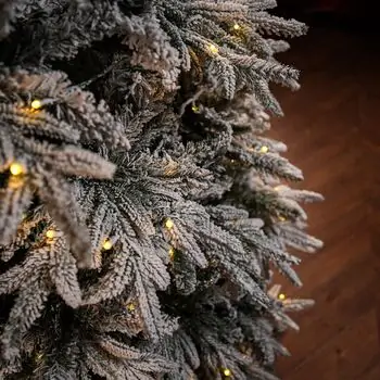 Snow-Covered Christmas Tree With Lights საახალწლო ნაძვის ხე დათოვლილი ტოტებით და განათებით 240 სმ, 12 image