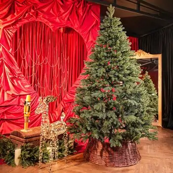 Belgian Christmas Tree Green With 100% Silicone PE 210 CM - ნაძვის ხე 100% სილიკონი