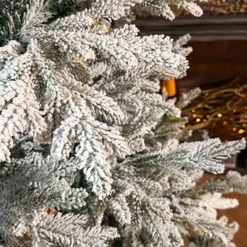 Snow-Covered Christmas Tree PE+PVC 240 CM - დათოვლილი ნაძვის ხე შერეული სილიკონის წიწვებით, 5 image