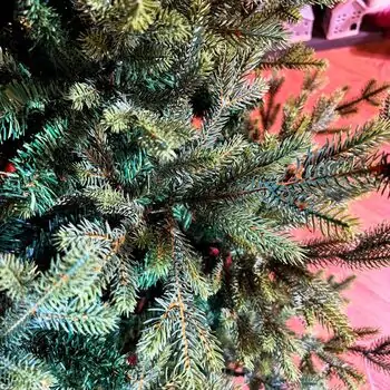 Christmas Tree PE+PVC 240 CM Green - ნაძვის ხე შერეული სილიკონის წიწვებით, 8 image