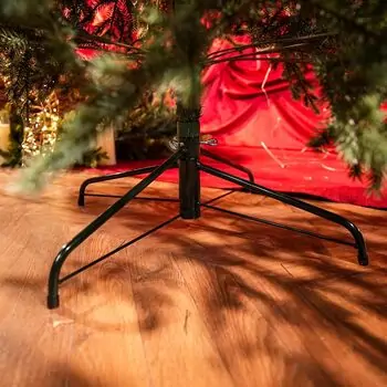 Scandinavian Christmas Tree PE 210 CM  With Blue Tips  საახალწლო ნაძვის ხე 100% სილიკონი, 10 image