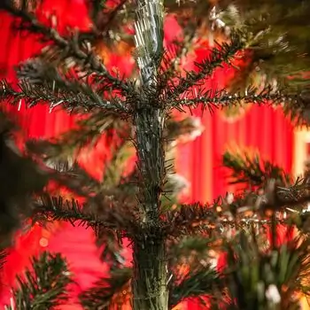 Lidiya Green Christmas Tree With White Tips PVC 250CM - ნაძვის ხე თეთრი ბოლოებით, 13 image