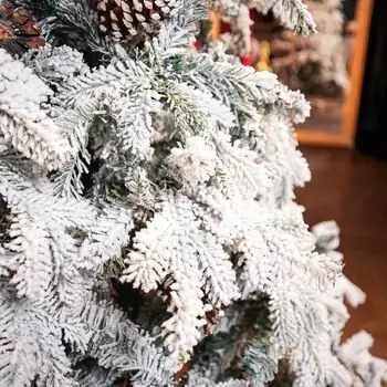 Winter Wonder Snow-Covered Christmas Tree 240 CM With Pine Cones საახალწლო ნაძვის ხე დათოვლილი ტოტებით და გირჩით 240  სმ (OT2084), 15 image