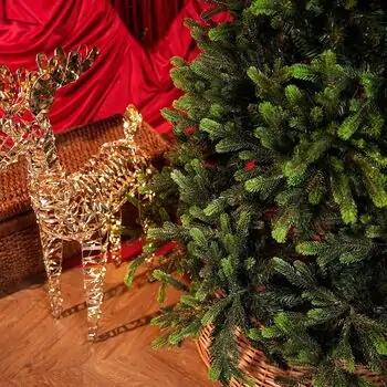 Carpathian Christmas Tree 210CM PVC + PE  Light Green Tips  ნაძვის ხე შერეული სილიკონის წიწვებით, 10 image
