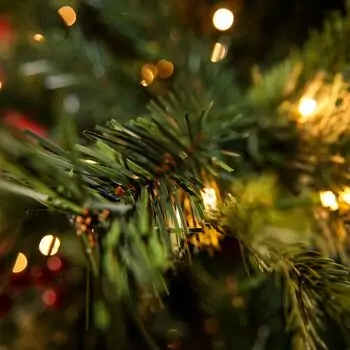 Christmas Tree 210 CM With Pine Cones, Berries And Lights საახალწლო ნაძვის ხე სილიკონის წიწვებით და განათებით, 9 image
