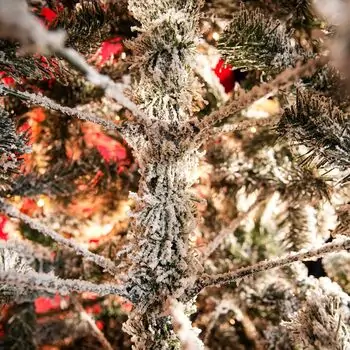 Pure Snow Christmas Tree With Lights 240 CM Snow-Covered ნაძვის ხე დათოვლილი ტოტებით და განათებით, 12 image
