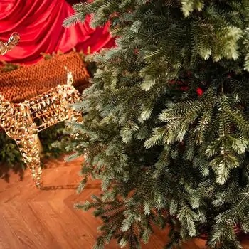 Scandinavian Christmas Tree PE 210 CM  With Blue Tips  საახალწლო ნაძვის ხე 100% სილიკონი, 6 image